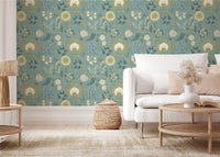 Fable Trail Seafoam Wallpaper