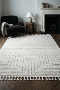 Arctic Maze Natural / Grey Rug - Esselle Home