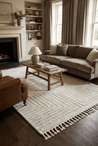 Arctic Maze Natural / Grey Rug - Esselle Home