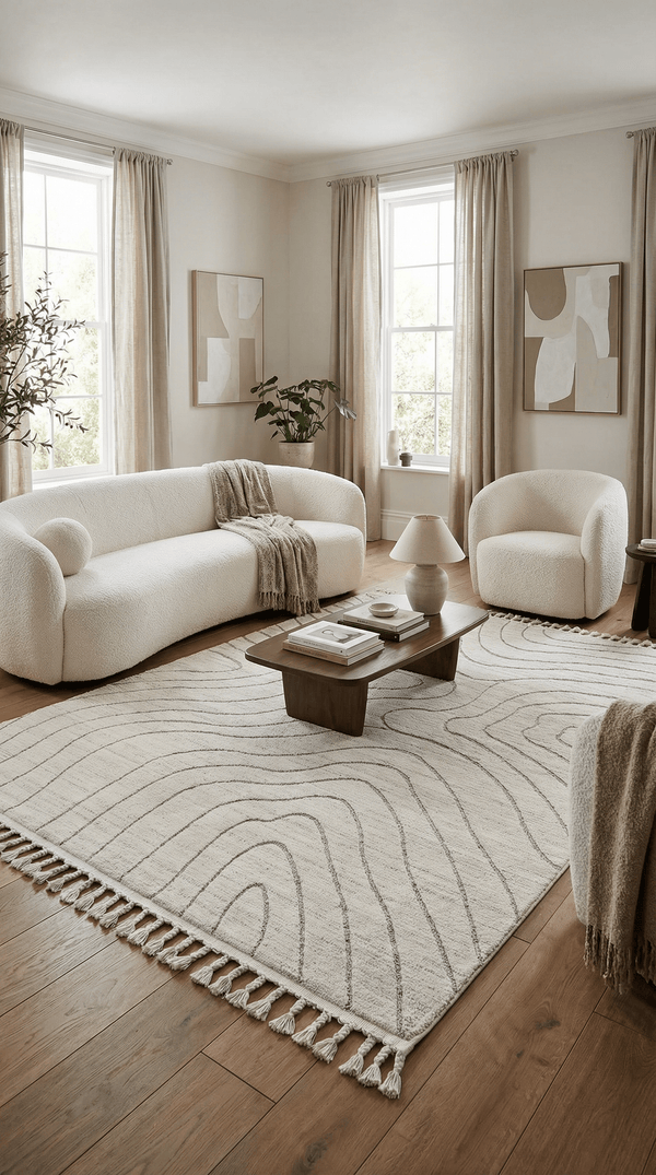 Arctic Contour Natural / Mink Rug