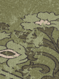 Kew Antique Printed 160x230cm Olive Rug with Tassel - Esselle Home