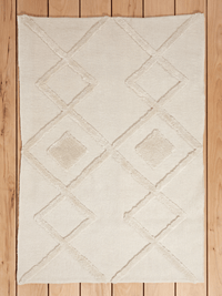 Windsor Geo Tufted Cream Rug 120x170cm - Esselle Home