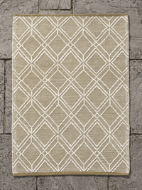 Blenheim Diamond 100% Pet 160x230cm Olive Rug - Esselle Home
