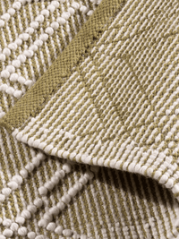 Blenheim Diamond 100% Pet 160x230cm Olive Rug - Esselle Home