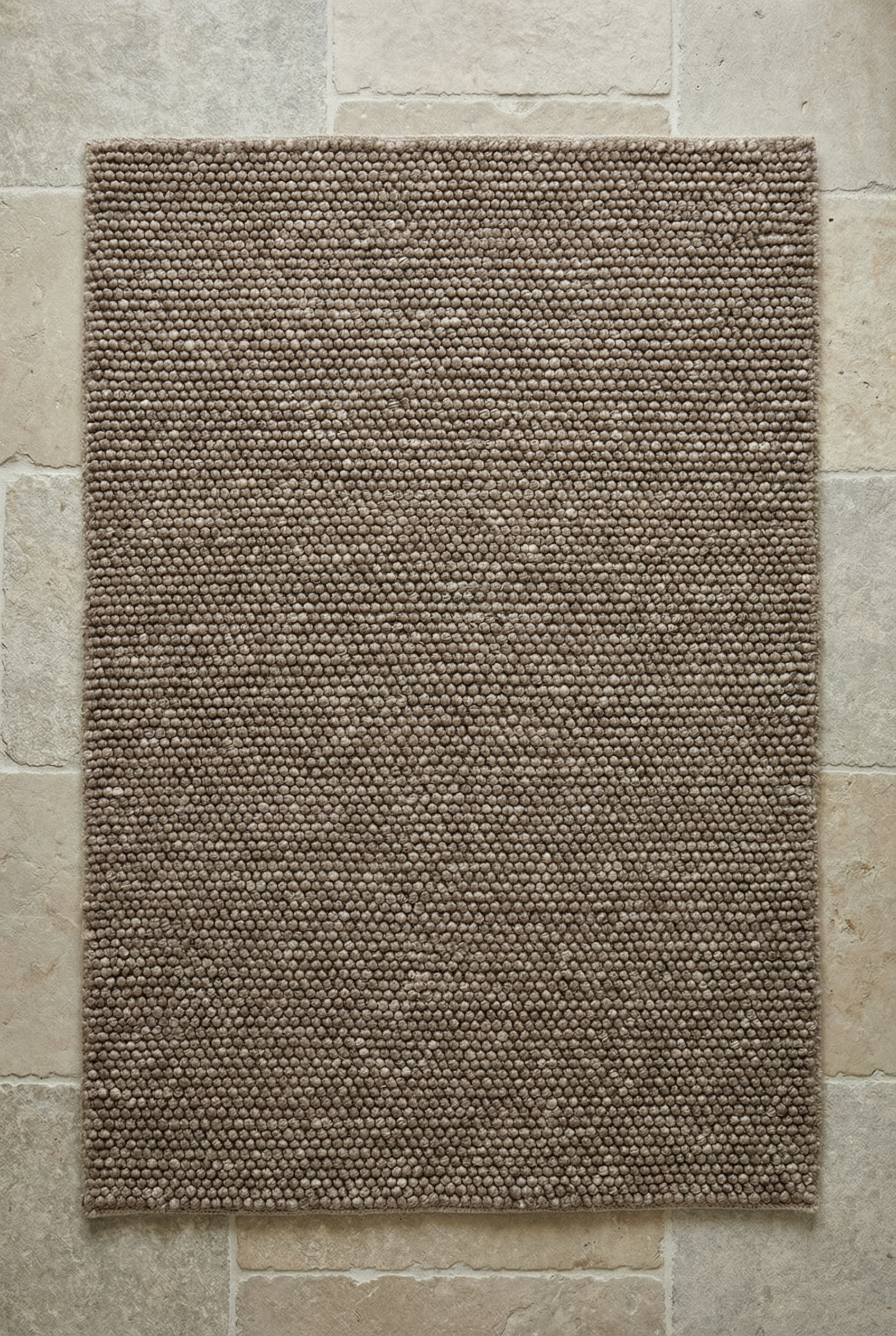 Delilah Wool Pebble Mottled Taupe Rug