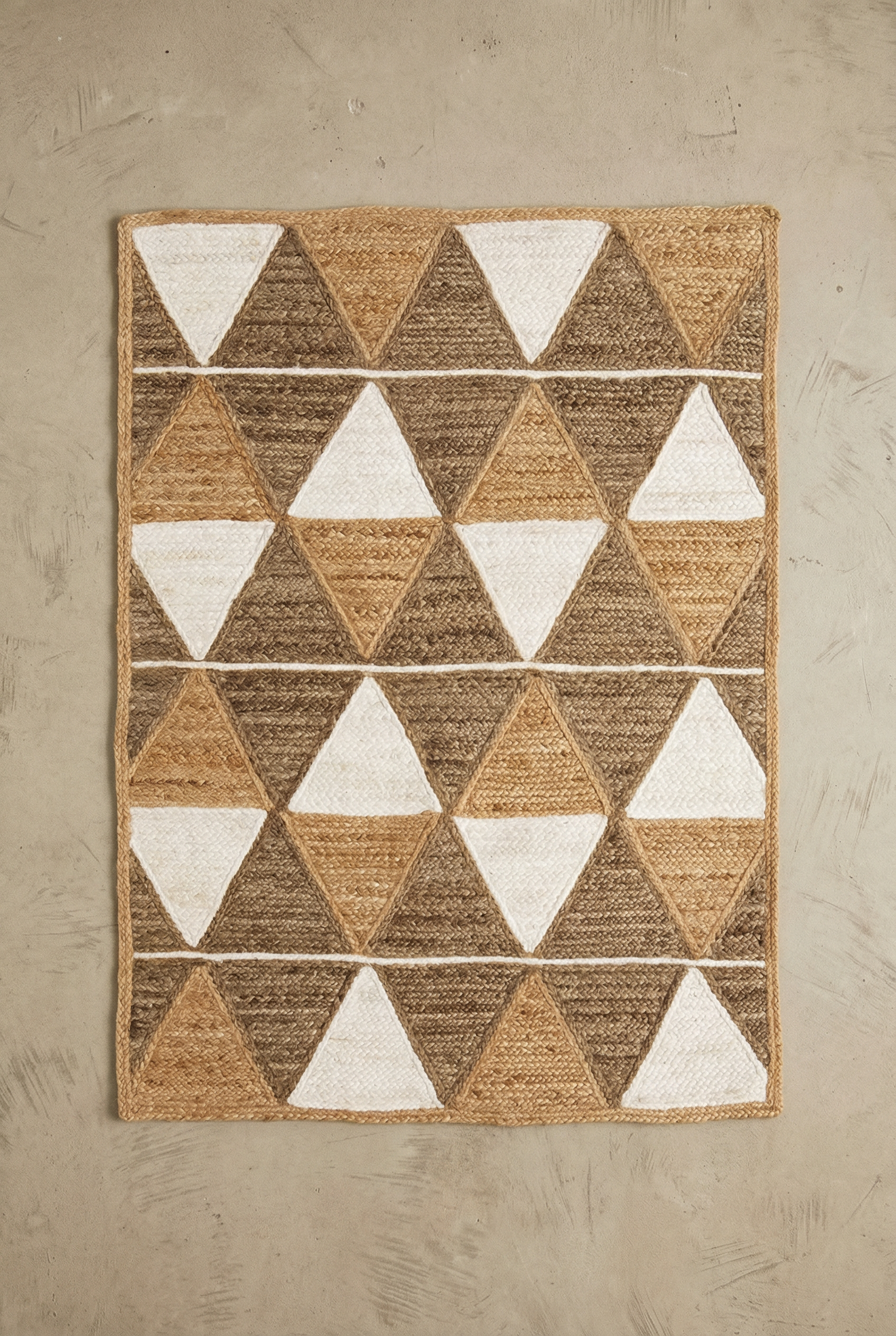 Prestbury Geo Handbraided 120x170cm Natural Rug