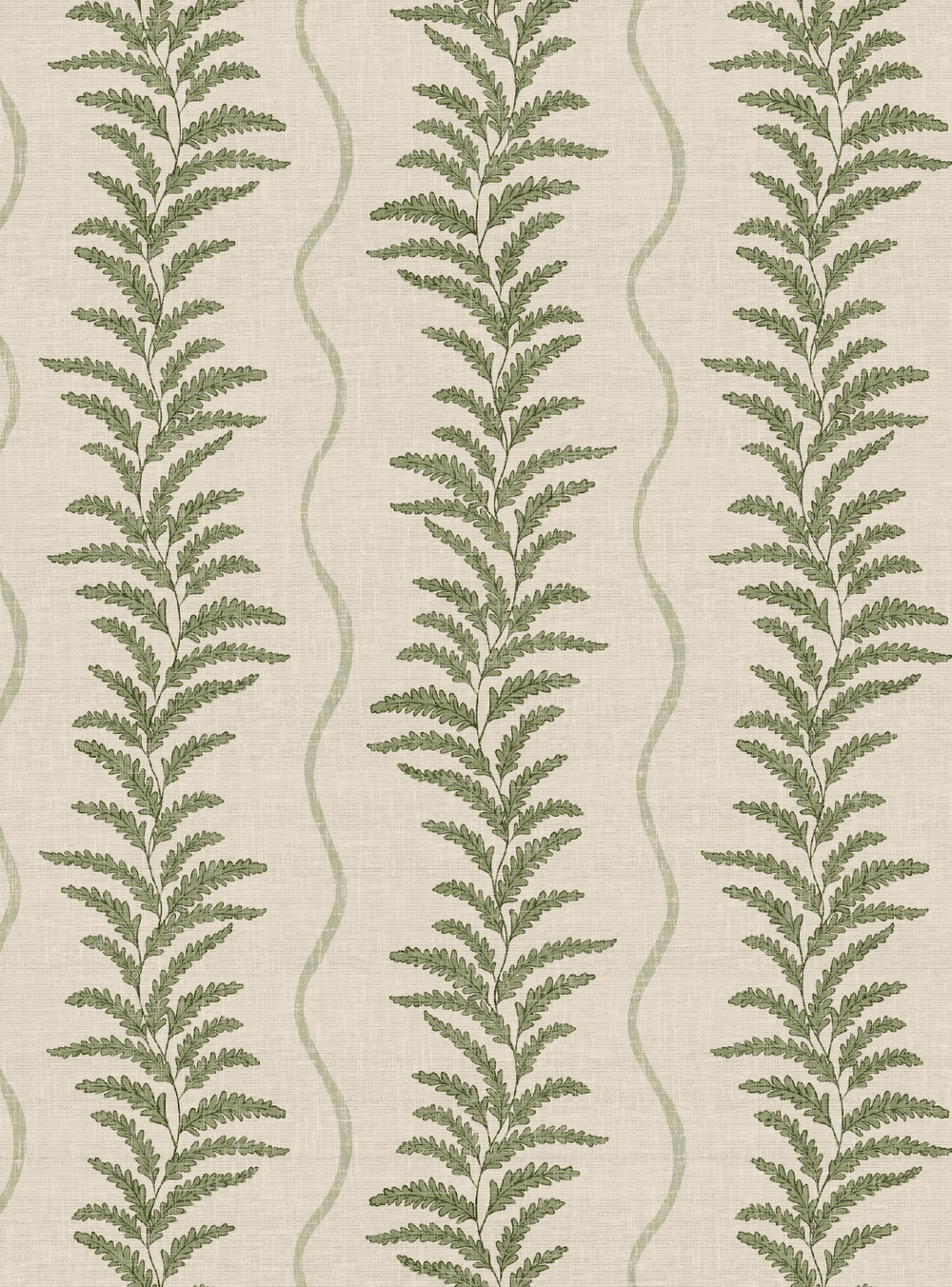 Fern Wave Sage Green Wallpaper - Esselle Home