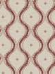 Garden Ogee Burgundy & Beige Wallpaper