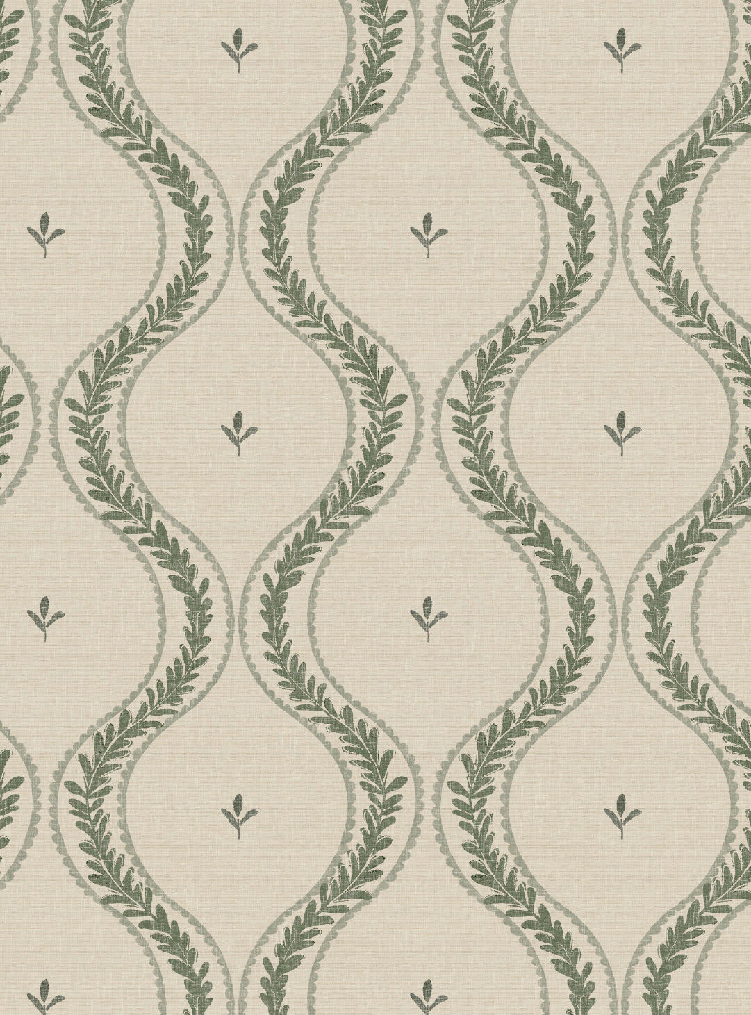 Garden Ogee Sage Green Wallpaper