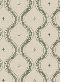 Garden Ogee Sage Green Wallpaper