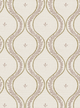 Garden Ogee Soft Pink & Beige Wallpaper