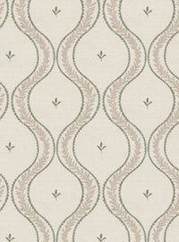 Garden Ogee Soft Sage Wallpaper