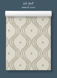 Garden Ogee Soft Sage Wallpaper