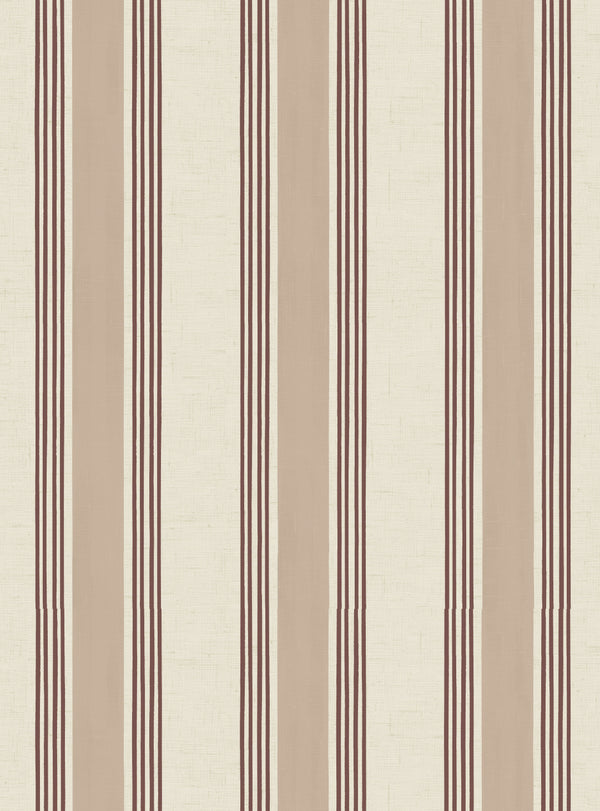 Old World Stripe Blush Pink Wallpaper