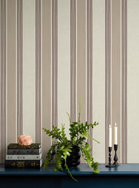 Old World Stripe Blush Pink Wallpaper