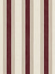 Old World Stripe Burgundy & Beige Wallpaper