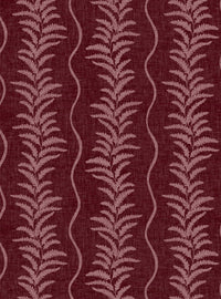 Fern Wave Burgundy Wallpaper