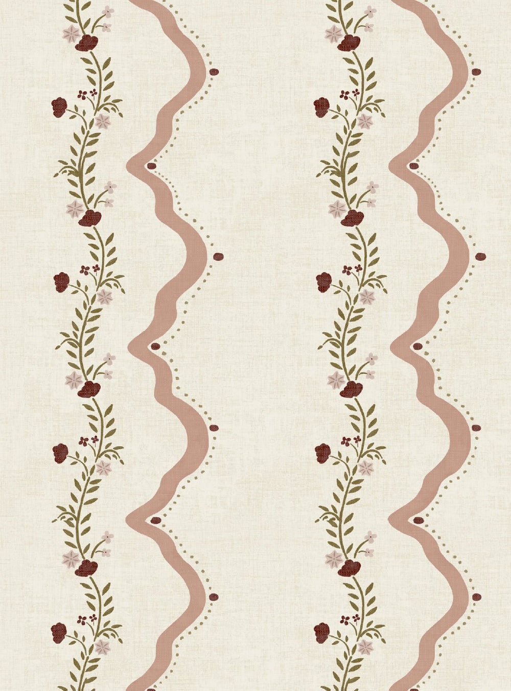 Rosie Posie Blush Pink Wallpaper - Esselle Home