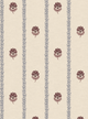 Thistle Trail Stripe Blue & Burgundy Wallpaper - Esselle Home