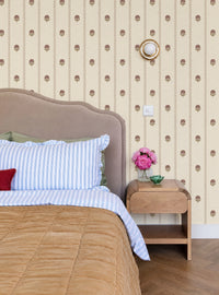 Thistle Trail Stripe Neutral Wallpaper