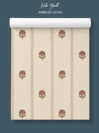 Thistle Trail Stripe Neutral Wallpaper