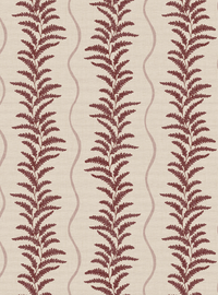 Fern Wave Burgundy & Beige Wallpaper