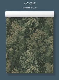 Wild Verdue Bottle Green Wallpaper