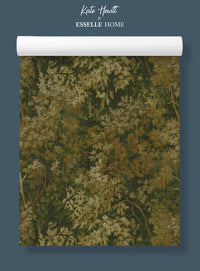 Wild Verdue Olive Green Wallpaper