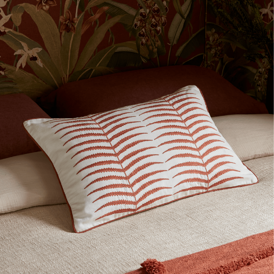 Colonnade Terracotta 60 x 40 cm Cushion - Esselle Home
