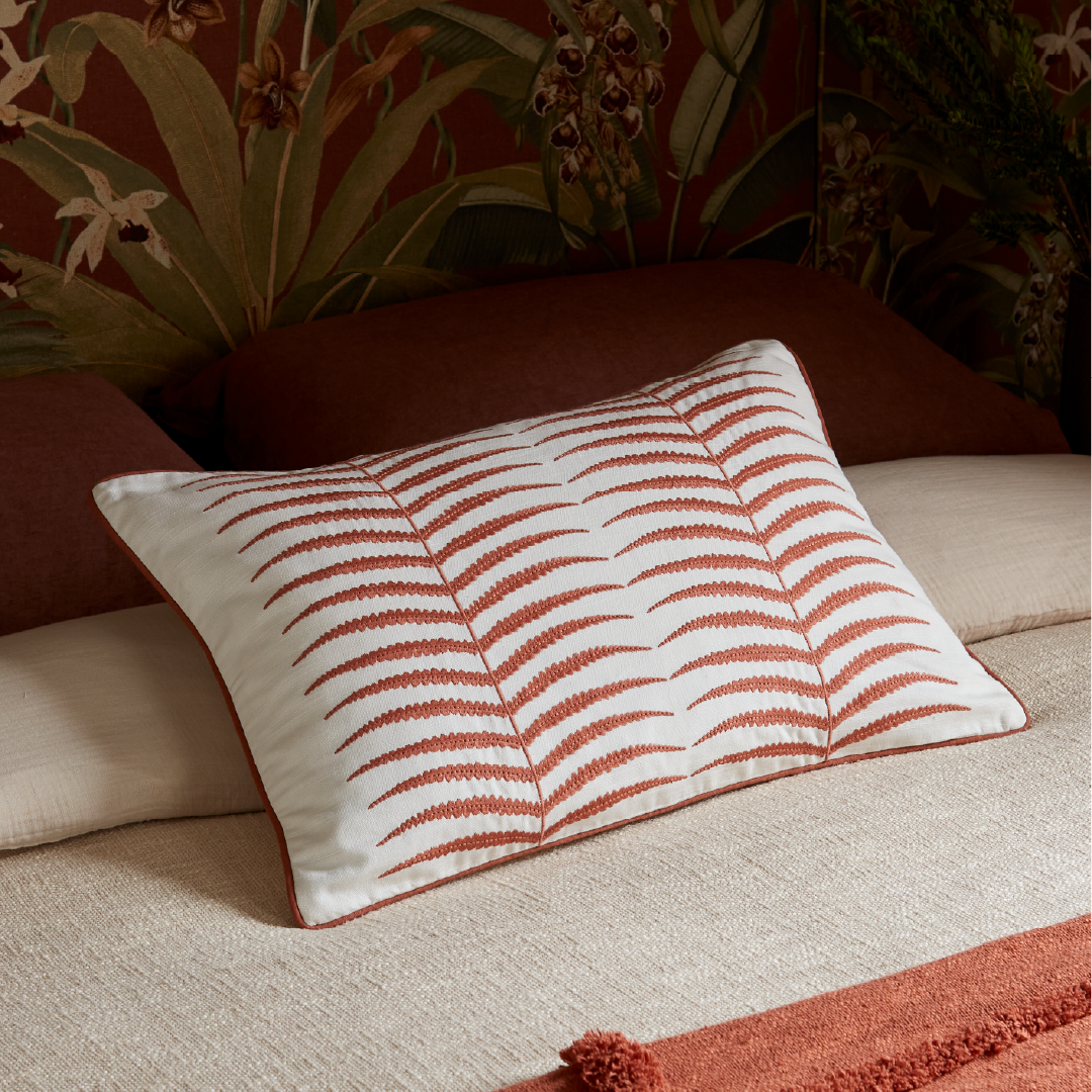 Colonade Terracotta cushion