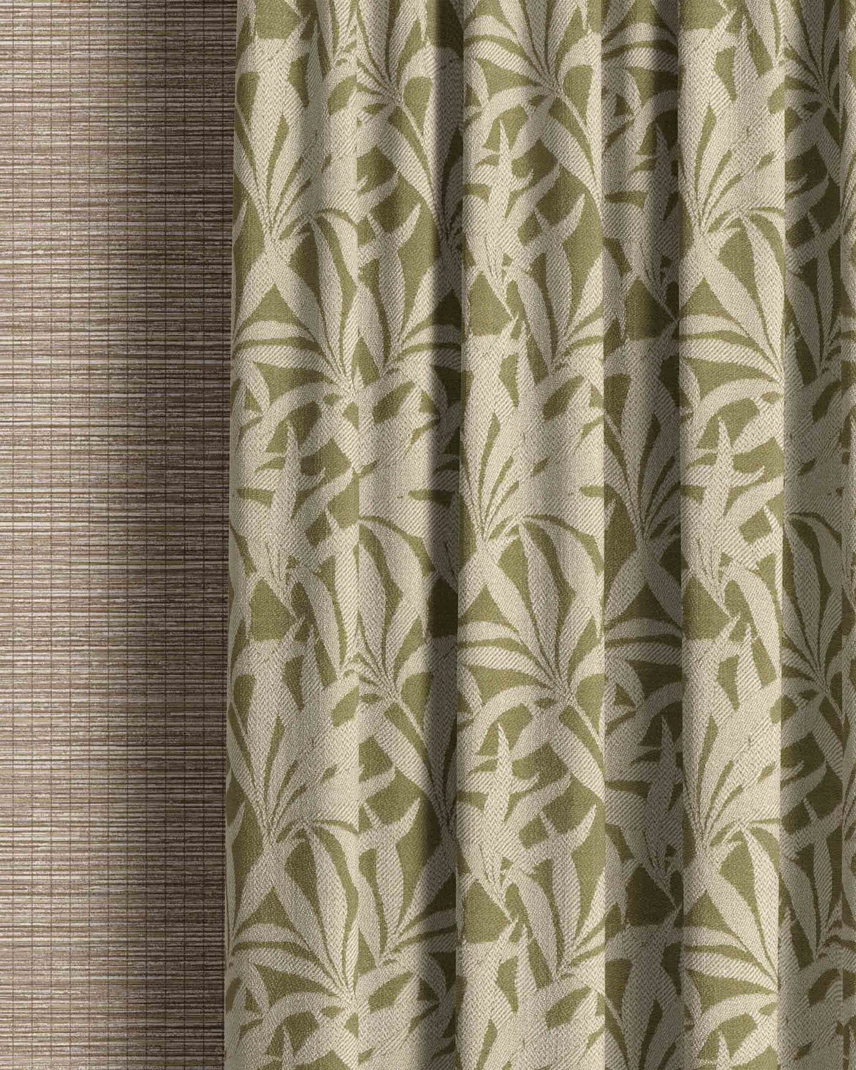 Tampine Olive Green Curtain - Esselle Home