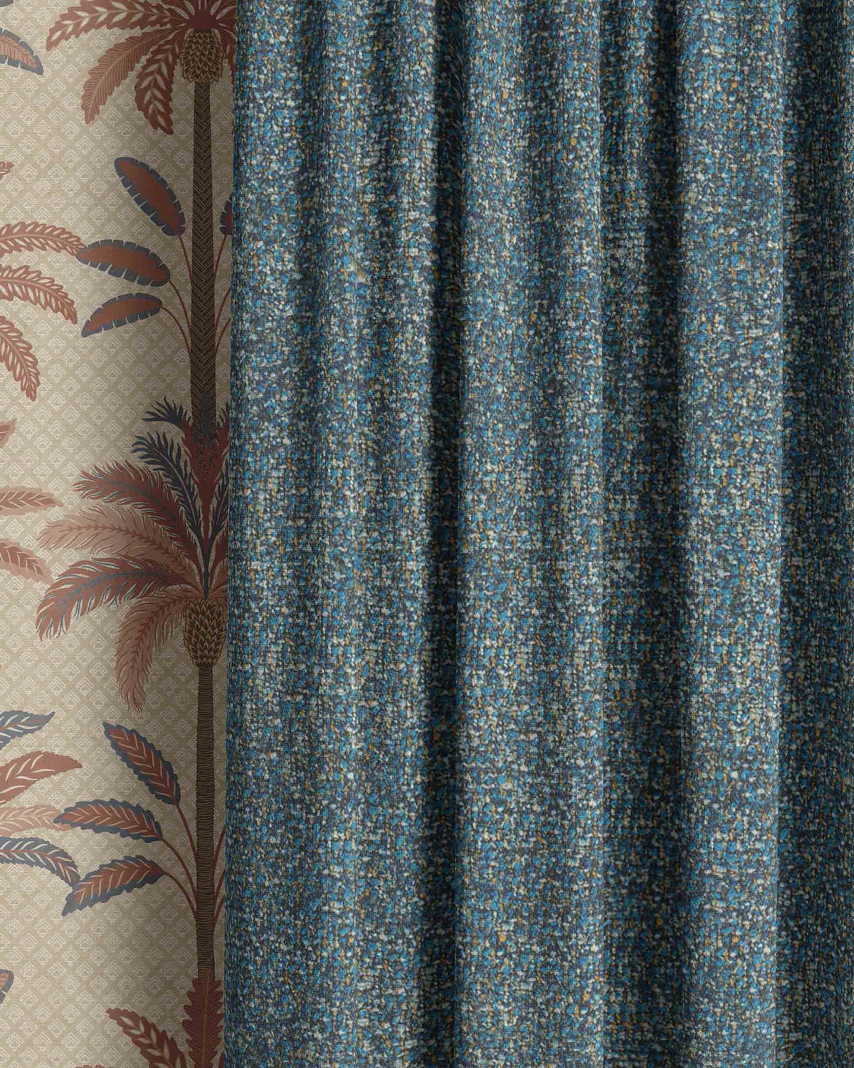 Banyan Blue Curtain - Esselle Home