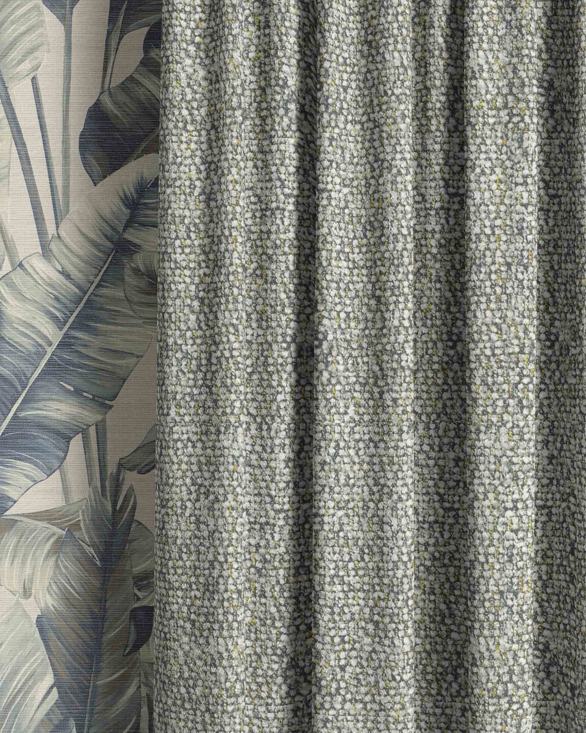 Banyan Slate Curtain - Esselle Home