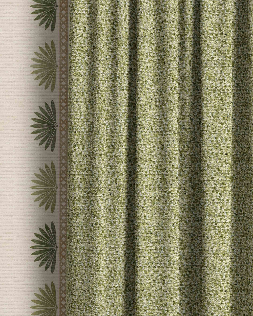 Banyan Green Curtain - Esselle Home