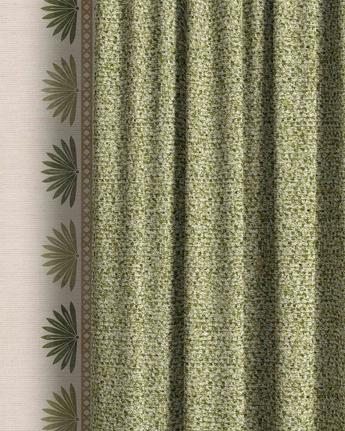 Banyan Green Curtain - Esselle Home