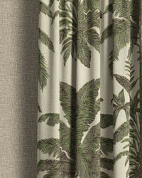 Palmera Green Curtain - Esselle Home