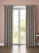 Kashmir Jacobean Teal/Raspberry Fabric - Esselle Home