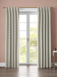 Naya Motif Neutral/Rose Curtain