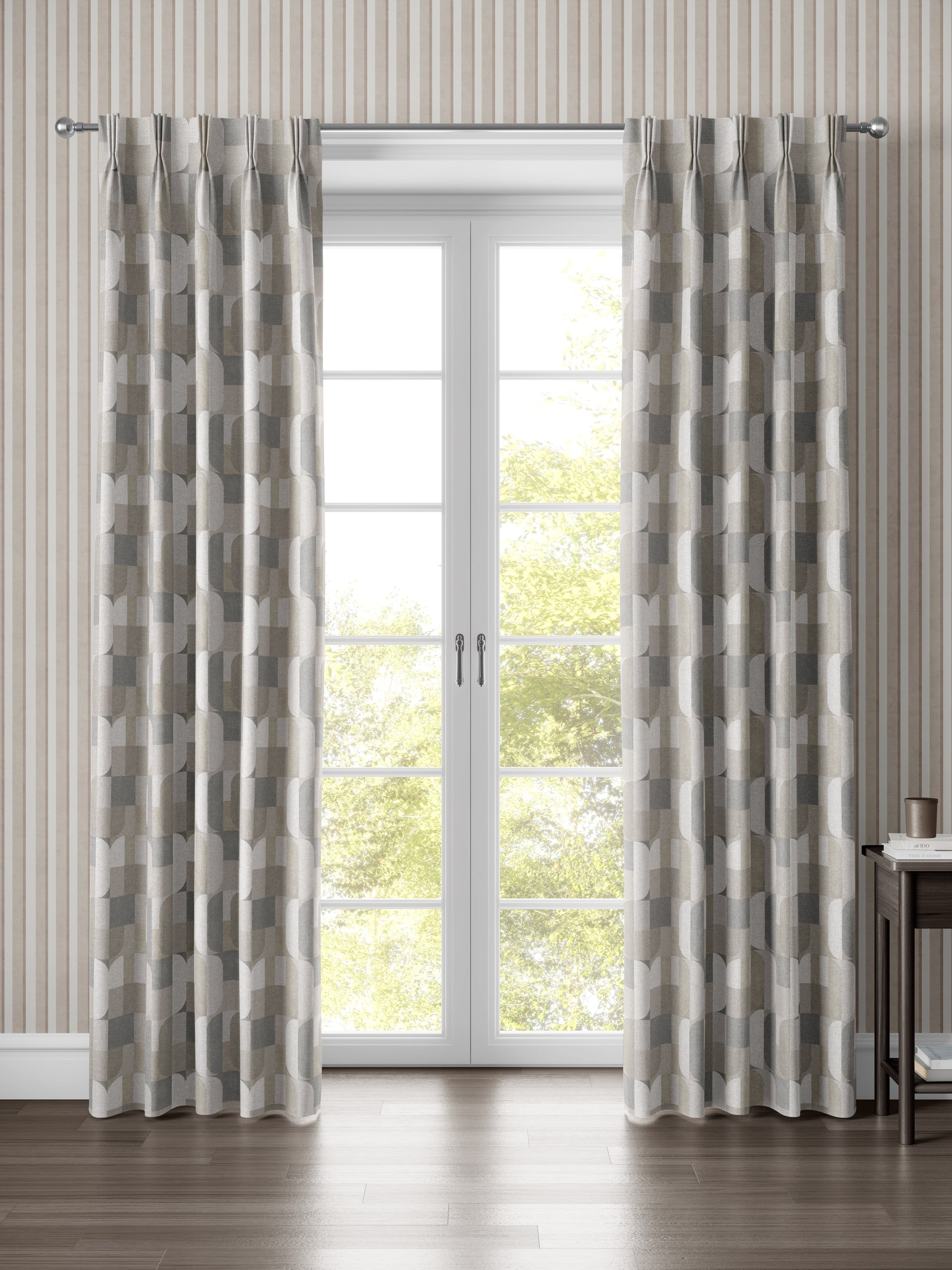 Atton Green / Natural Fabric