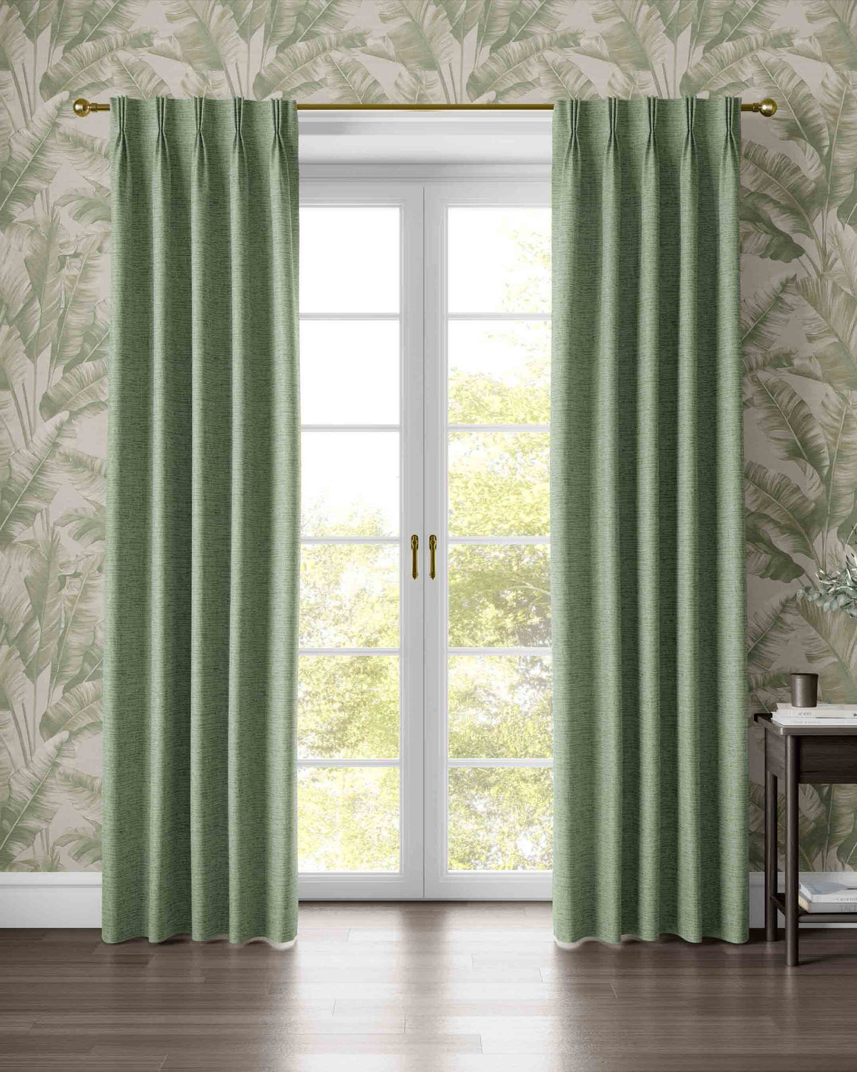 Regency Green Curtain - Esselle Home
