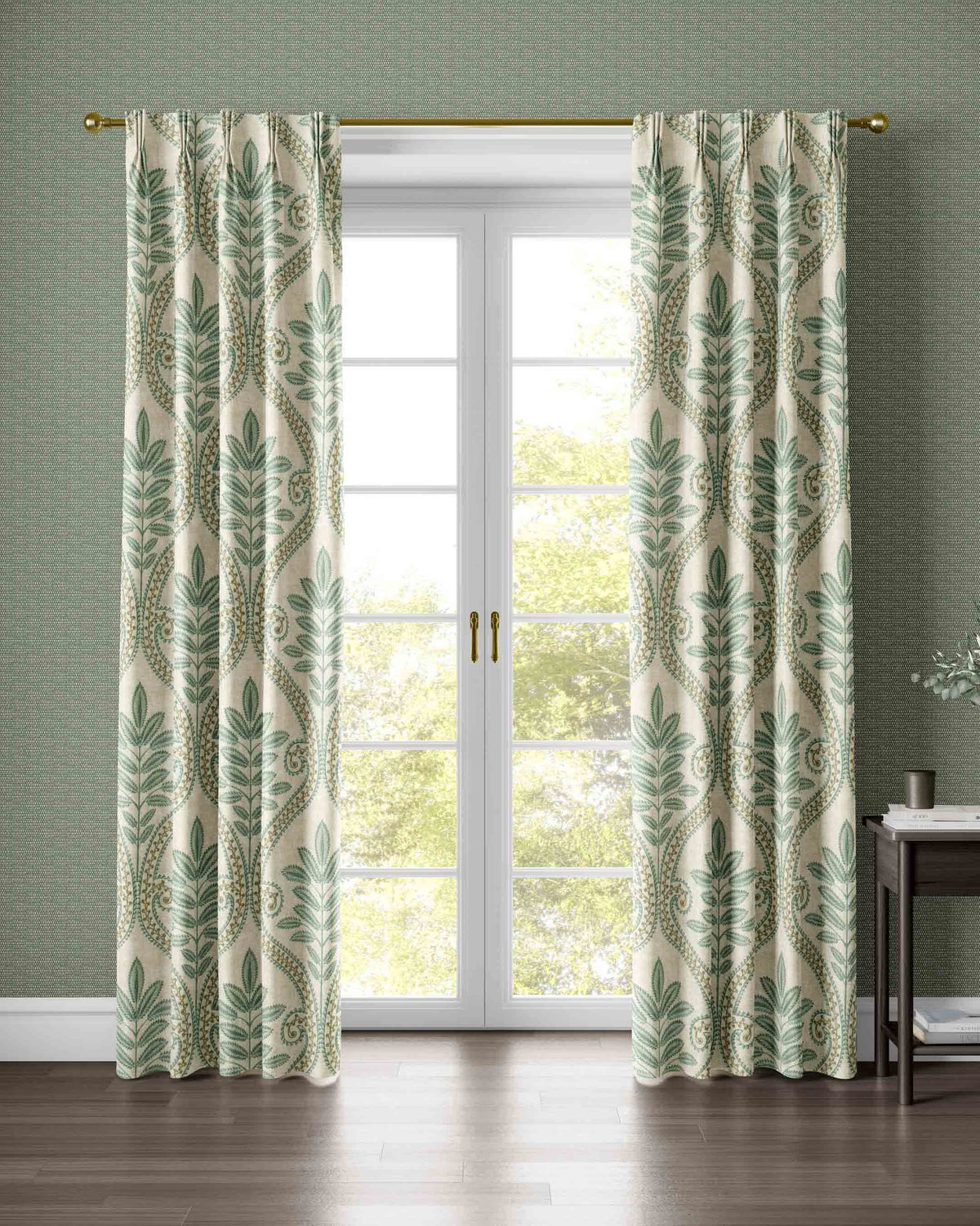 Monsoon Soft Green Curtain - Esselle Home