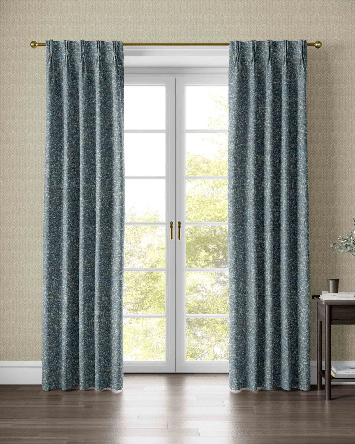 Banyan Blue Curtain - Esselle Home