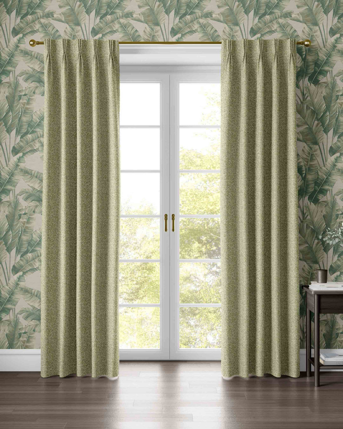 Banyan Green Curtain - Esselle Home