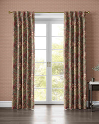 Saffron Terracotta Curtain - Esselle Home