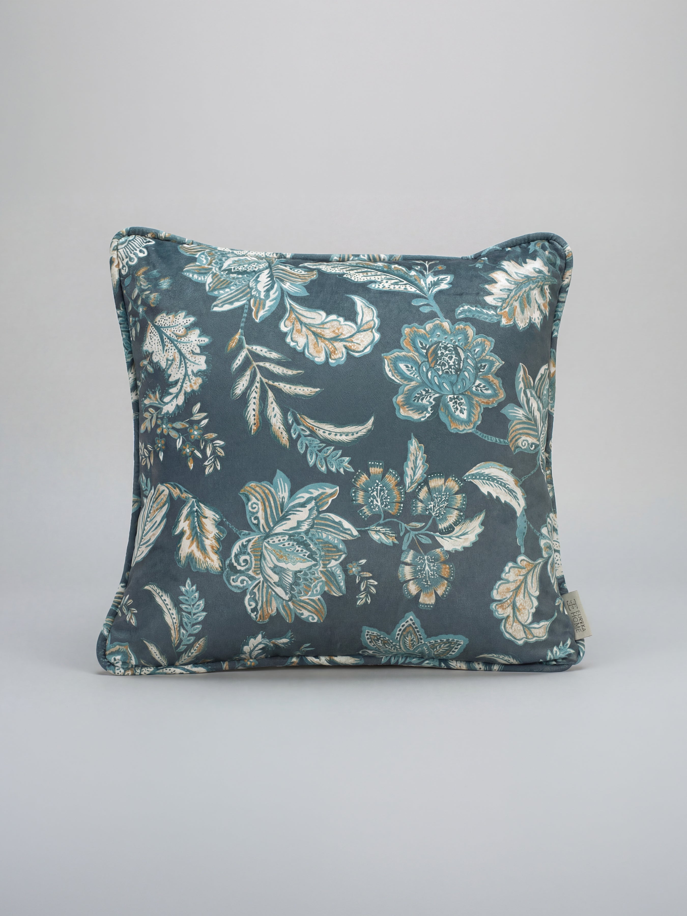 Kashmir Jacobean Navy/Teal Cushion - Esselle Home