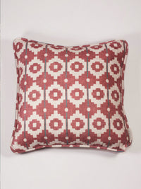 Santiago Geo Red/Teal Cushion - Esselle Home
