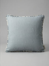 Eden Plain/Nima Floral Soft Blue Cushion - Esselle Home
