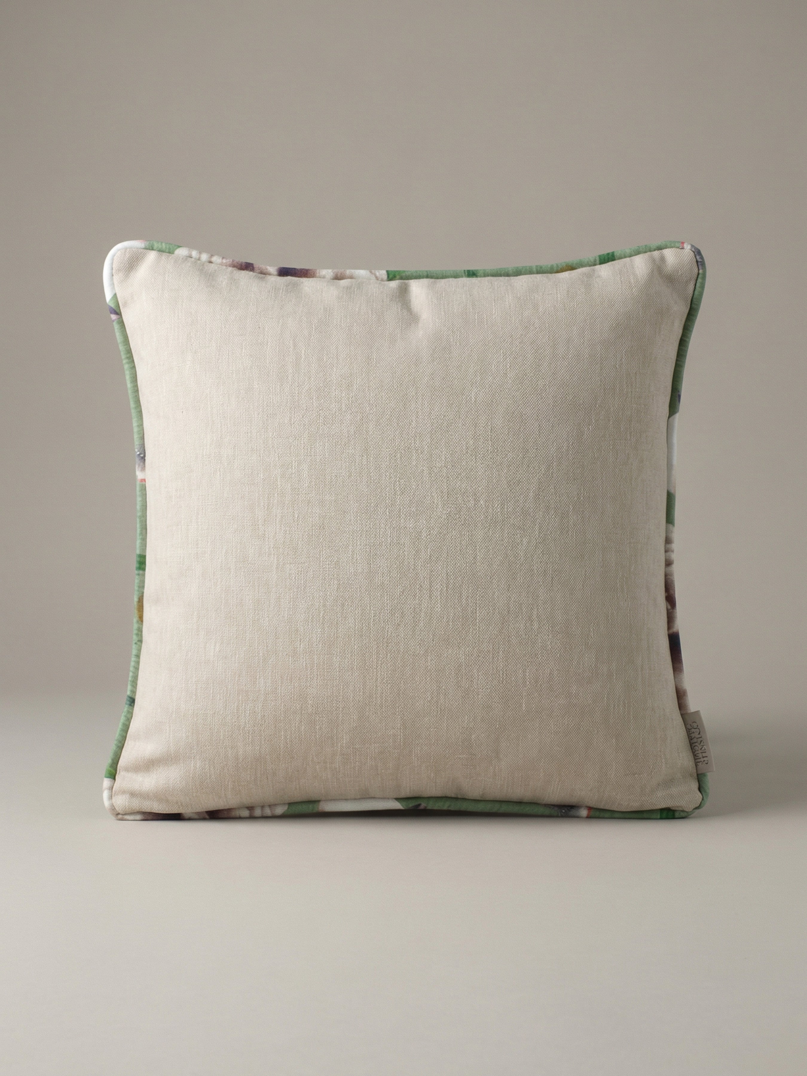 Eden Plain/Chinoiserie Oyster Cushion - Esselle Home