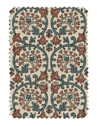 Veda Linen Spice Blue Fabric - Esselle Home