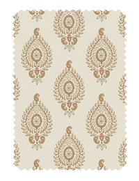 Naya Motif Neutral/Rose Fabric